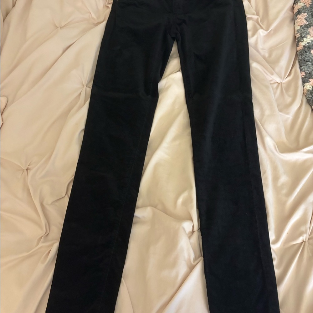AG Adriano Goldschmied Black Straight Leg Jeans